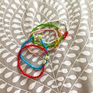 Cute and colorful bracelets (come in pack of 5)